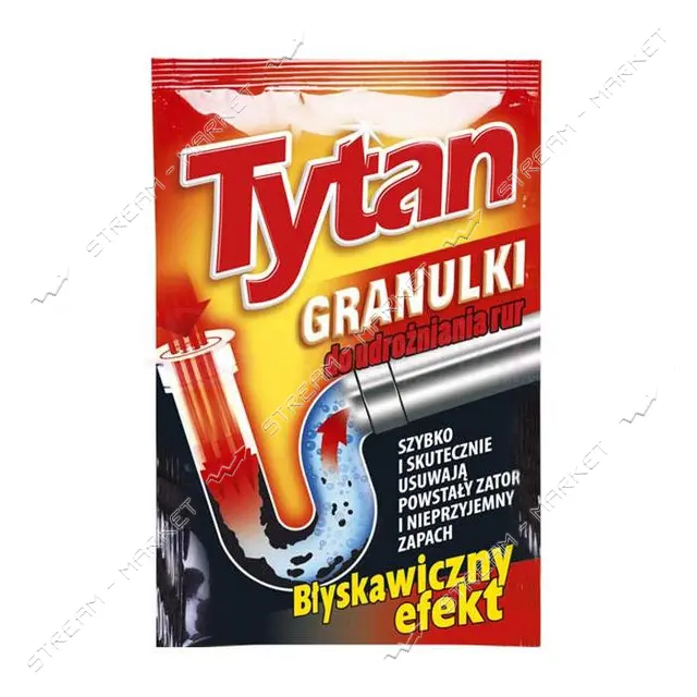 Гранулированное средство для чистки труб Tytan 40г
