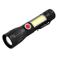 Фонарь Police BL-645S-XPE плюс COB ЗУ microUSB встроенный аккумулятор zoom зажим Box                