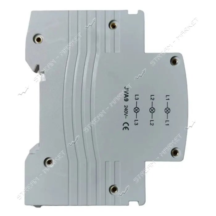 Трехфазный индикатор напряжения Lemanso LM6362 230В на Din-рейку три цвета