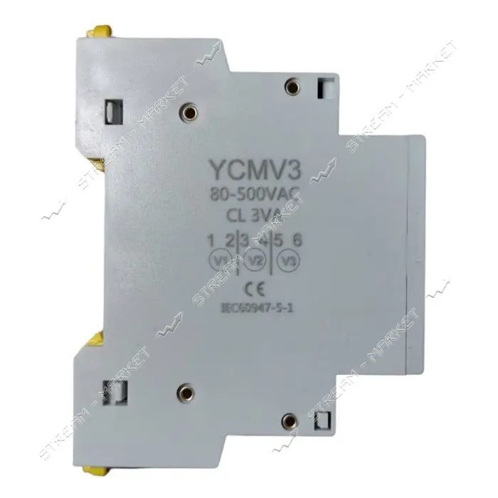 Трехфазный вольтметр Lemanso LM6360 3L плюс 3N AC 80В-500В на Din-рейку                             