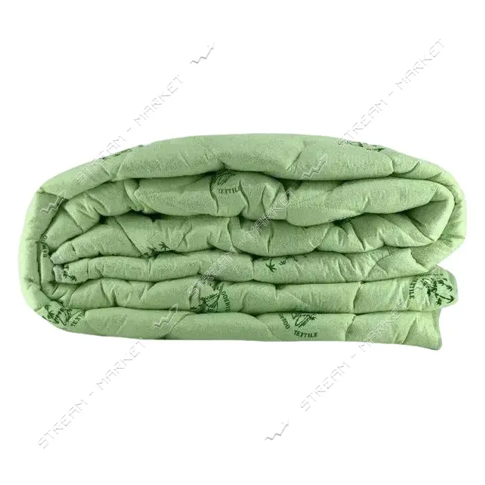 Одеяло Textile House двухспальное 180х210см бамбуковое зеленое                                      