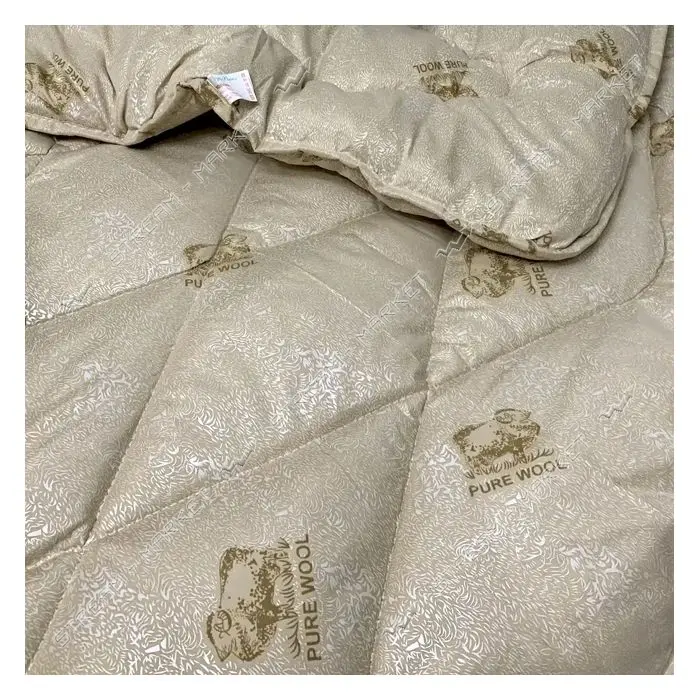 Одеяло Textile House Pure Wool двухспальное 180х210см бежевое