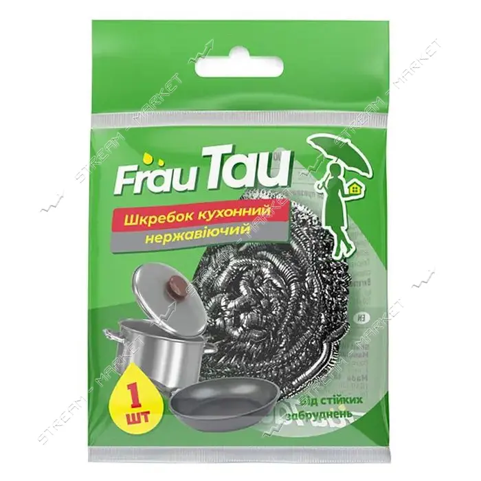 Скребок Frau Tau металлический в пакете 1шт                                                         