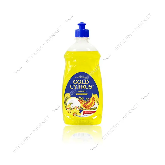 Средство для мытья посуды Gold Cytrus Желтый лимон 0.5л