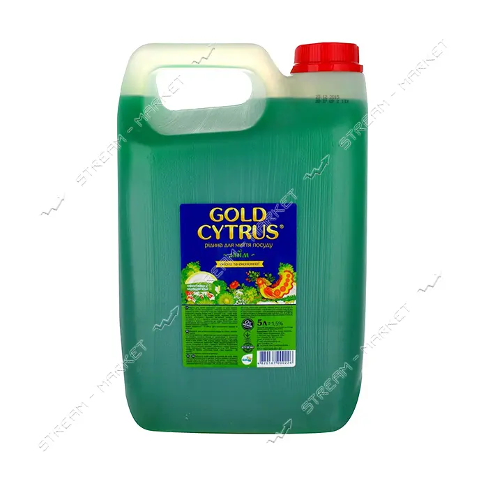 Средство для мытья посуды Gold Cytrus Зеленый лимон 5л                                              