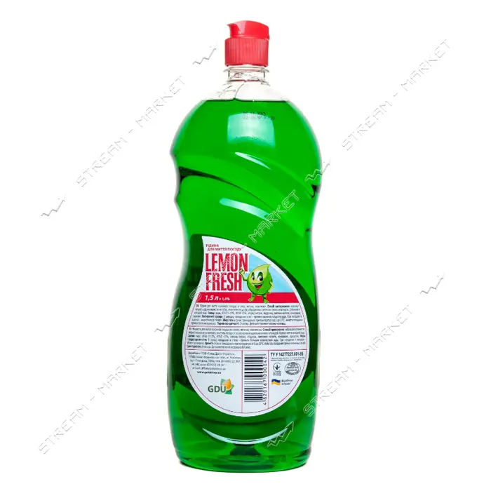 Средство для мытья посуды Lemon Fresh 1.5л зеленый                                                  