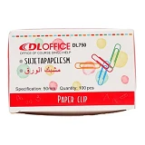 Скрепка 2218-50 / DL750Jiliang 50мм 100шт цветная