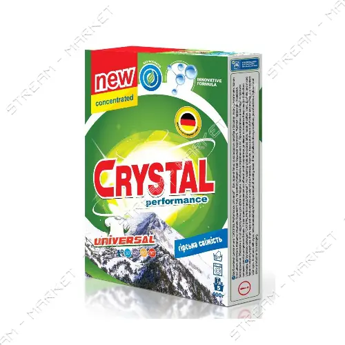 Порошок для стирки Crystal performance NEW горная свежесть 0.4кг