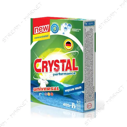 Порошок для стирки Crystal performance NEW морская волна 0.4кг
