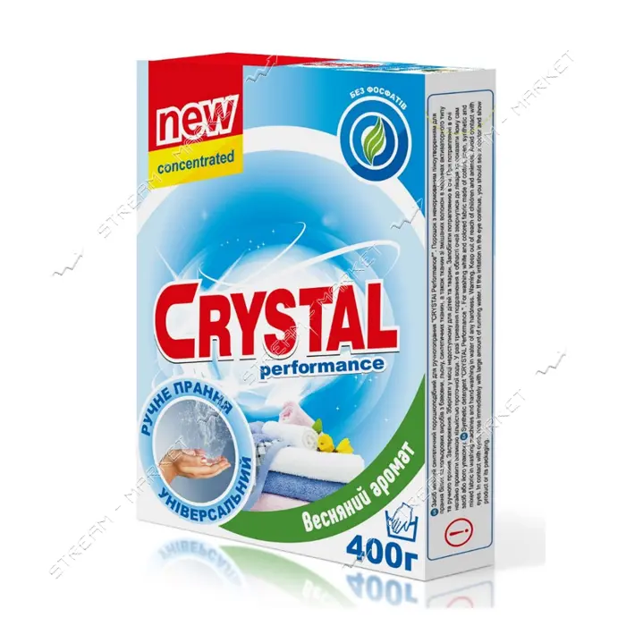 Порошок для ручной стирки Crystal performance NEW Весенний аромат 0.4 кг