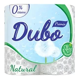 Туалетная бумага Диво Natural Premio 3 слоя белая 4 шт