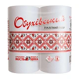 Туалетная бумага Обухов 120 отрывов 2 слоя Белая 4 шт