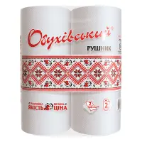 Бумажные полотенца Обухов 2 слоя 2 шт                                                               
