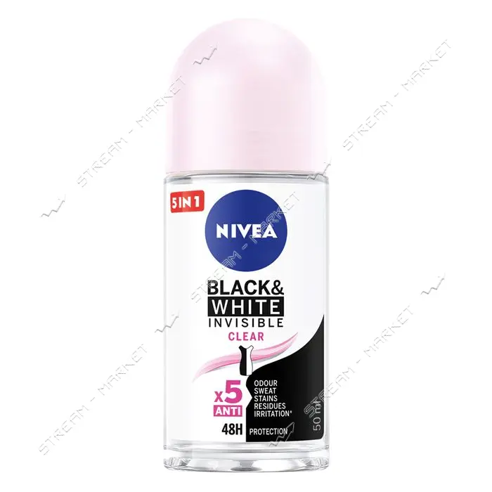 Дезодорант-антиперспирант шариковый Nivea Clear Невидимая защита 50мл