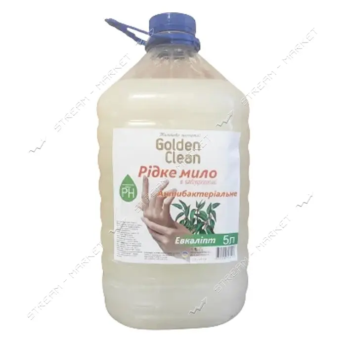 Мыло жидкое антибактериальное Golden Clean Эвкалипт 5л бутылка