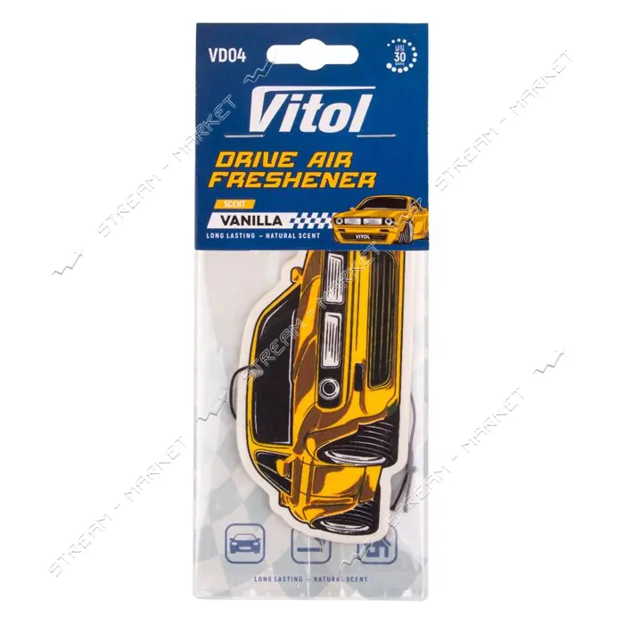 Освежитель воздуха Vitol Drive Vanilla                                                              