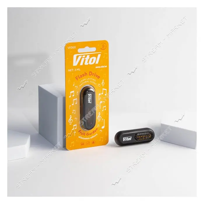 Освежитель воздуха Vitol на обдув Flash Drive Fruit Garden                                          
