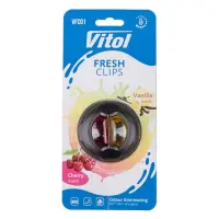Освежитель воздуха Vitol на обдув Fresh Clips Cherry плюс Vanilla                                   