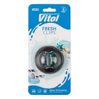 Освежитель воздуха Vitol на обдув Fresh Clips New car плюс Ocean                                    