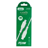 Кабель Jokade JA009 PD Type-C to Lightning 20W 1м белый                                             