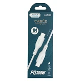 Кабель Jokade JA009 PD Type-C to Type-C 100W/1м белый
