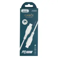Кабель Jokade JA009 PD Type-C to Type-C 100W/1м белый                                               