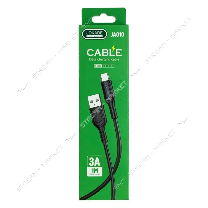 Кабель Jokade JA009 PD JA010 Type-C 3A 1м черный                                                    