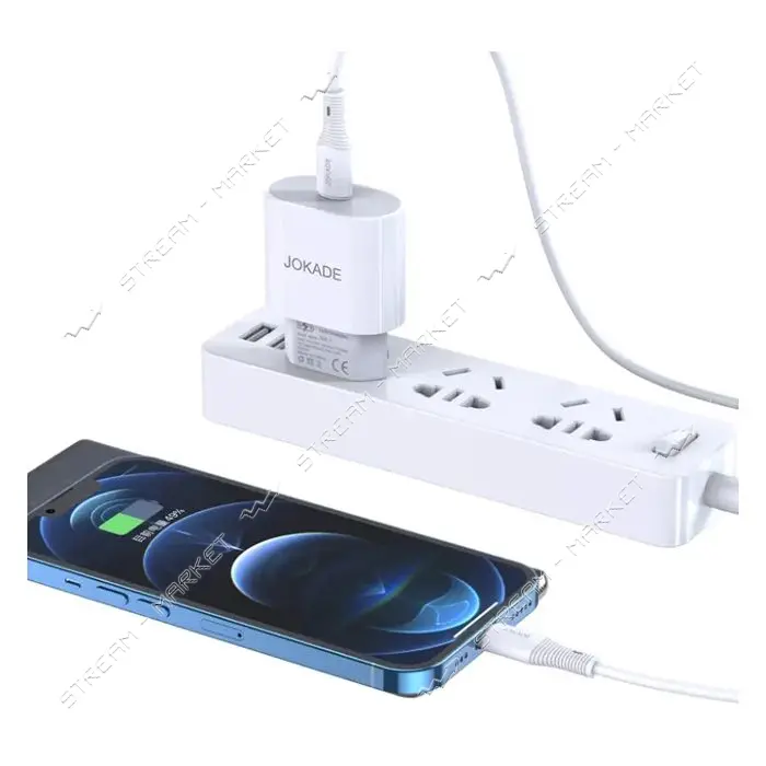 Сетевое зарядное устройство Jokade JB009 USB-C/PD25W белое                                          
