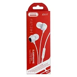 Проводные наушники Jokade с микрофоном JD017 EarPhone 3.5мм белые                                   