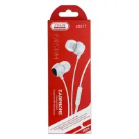 Проводные наушники Jokade с микрофоном JD017 EarPhone 3.5мм белые                                   