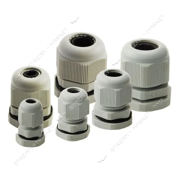 Кабельный ввод Techno Systems PG25 d16-21мм IP68 PP полипропиленовый белый                          