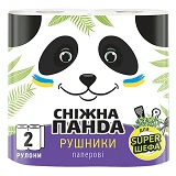 Бумажные полотенца Снежная панда 2 слоя 2 шт