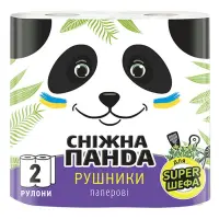 Бумажные полотенца Снежная панда 2 слоя 2 шт                                                        