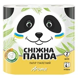 Туалетная бумага Снежная панда Aroma 2 слоя 4 шт