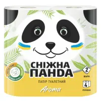 Туалетная бумага Снежная панда Aroma 2 слоя 4 шт                                                    