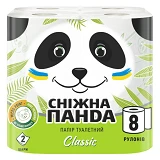 Туалетная бумага Снежная панда Classic 2 слоя 8 шт