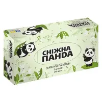 Салфетки косметические Снежная панда 2-слойные в коробке 150шт                                      