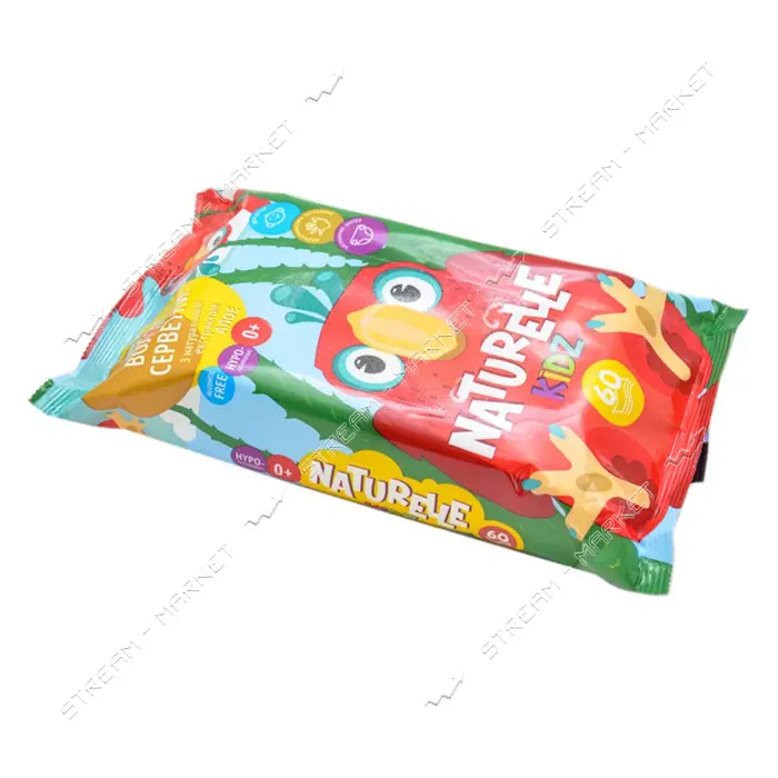 Салфетки влажные детские Naturelle Kidz Алоэ 60шт