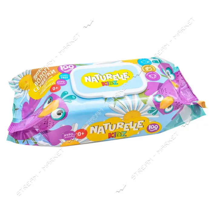 Салфетки влажные детские Naturelle Kidz Ромашка 100шт                                               