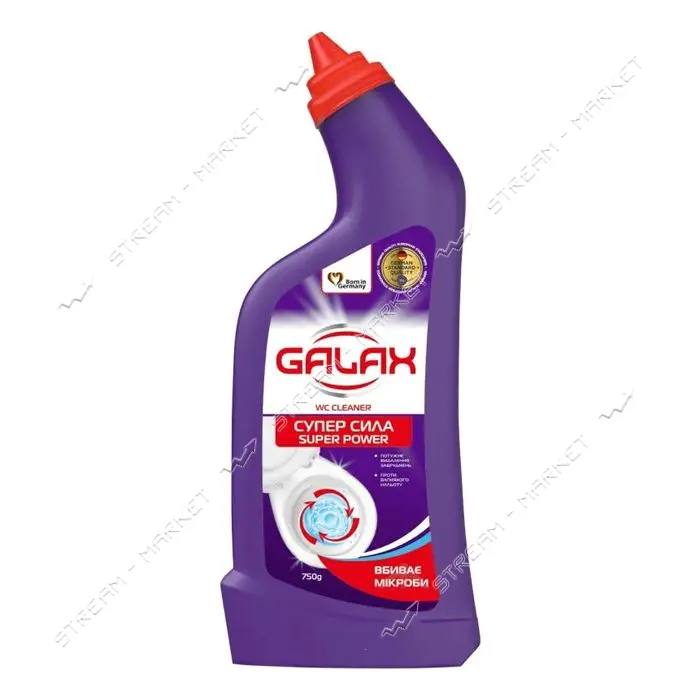 Средство для мытья унитаза Galax Das Power clean Супер Сила 750мл                                   