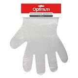 Перчатки полиэтиленовые одноразовые Optimum на планке L 100шт