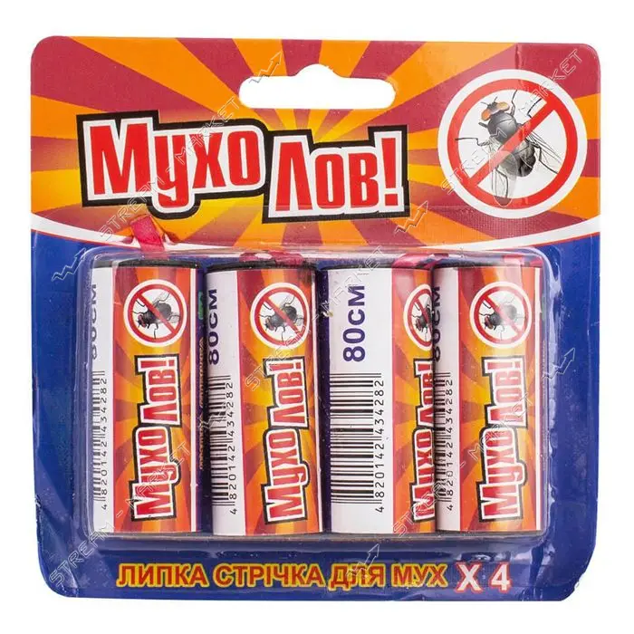 Липка стрічка від мух Мухолів 4