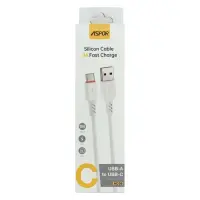 Кабель Aspor AC-59 Type-C Silicone 3A 1м белый