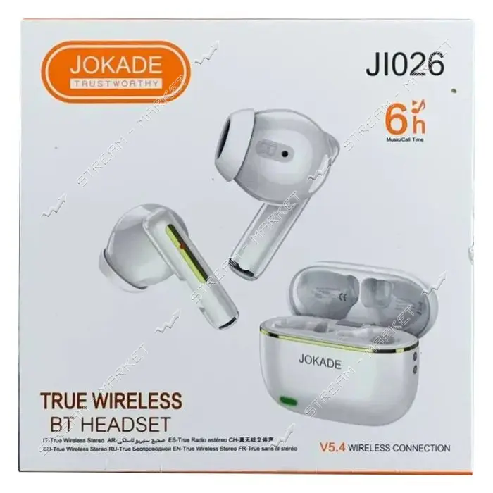 Bluetooth Jokade наушники JI026 белый                                                               