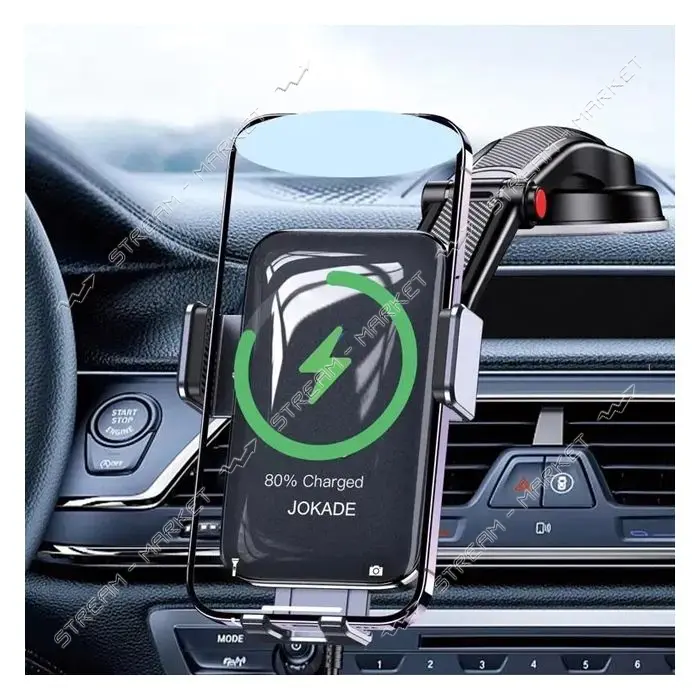 Автодержатель Jokade JH038 15W Wireless Charging Infrared черный
