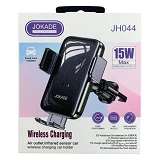 Автодержатель Jokade JH044 15W Wireless Charging Infrared черный                                    