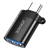 Переходник Jokade JC019 USB на Type-C 3.0 18W черный                                                