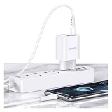 Сетевое зарядное устройство Jokade JB111 PD 45W плюс 22.5W USB-A плюс USB-C белый