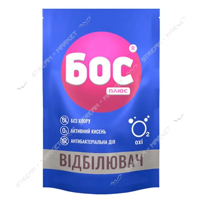 Отбеливатель БОС плюс Oxi кислородный для белых тканей 200г                                         