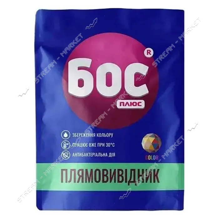 Пятновыводитель БОС плюс Color кислородный для цветных тканей 50г